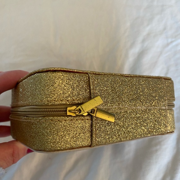 🆕 Traveling Jewlery Box- "Glitter Makes Everything Betterr", Gold - Picture 4 of 4